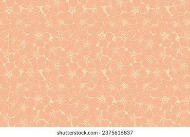 Patrón floral fondo sin fisuras. Diseño de tapiz floral y follaje de la naturaleza. Ilustración vectorial.