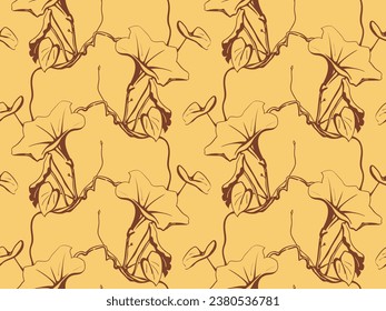 Patrón floral fondo sin fisuras. Diseño de tapiz floral y follaje de la naturaleza. Ilustración vectorial.