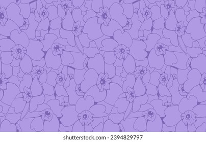 Patrón floral fondo sin fisuras. Diseño de tapiz floral y follaje de la naturaleza. Ilustración vectorial.