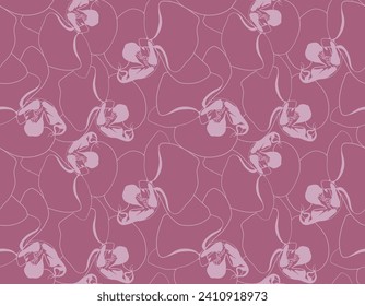 Patrón floral fondo sin fisuras. Diseño de tapiz floral y follaje de la naturaleza. Ilustración vectorial.