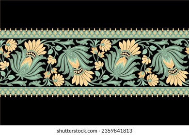 floral pattern Seamless. Background Seamless Pattern Geometric Ethnic pattern design 
for background, carpet, wallpaper, clothing, wrapping, Batik, fabric, printing textile illustration.
