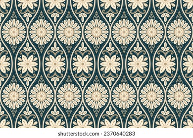 floral pattern Seamless. Background Seamless Pattern Geometric Ethnic pattern Ikat Seamless digital printing textile 
for background, carpet, wallpaper, clothing, Batik, fabric, printing textile.