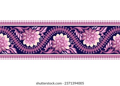 floral pattern Seamless. Background Seamless Pattern Geometric Ethnic pattern Ikat Seamless digital printing textile 
for background, carpet, wallpaper, clothing, Batik, fabric, printing textile.