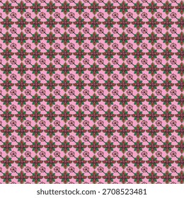 Floral pattern seamless background with pastel colors and flower details