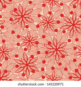 Floral pattern seamless background vector illustration