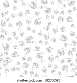Floral pattern. Seamless background for wrapping, textile, wallpaper. 