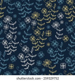 Floral pattern. Seamless pattern can be used for wallpaper, pattern fills, web page background, surface textures