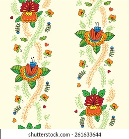 Floral pattern. Seamless pattern can be used for wallpaper, pattern fills, web page background, surface textures