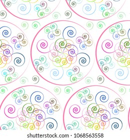 Floral Pattern Seamless and cute with Simple Small Flowers for Greeting Cards, packing, bed linen or other. Vector Background for Spring or Summer Design. Colorful flowers. Prepared for printing. Red
