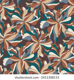 Floral pattern seamless. Design for fabric, wallpaper, wrapping, background.