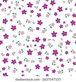 Floral pattern seamless. Design for fabric, wallpaper, wrapping, background.