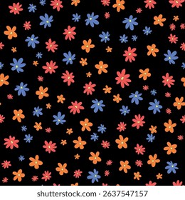Floral pattern seamless. Design for fabric, wallpaper, wrapping, background.