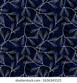 Floral pattern seamless ,flower branches seamless pattern , vector , illustration ,flowers pattern design Seamless flower pattern with colorful little flowers. Simple flat bright flowers background