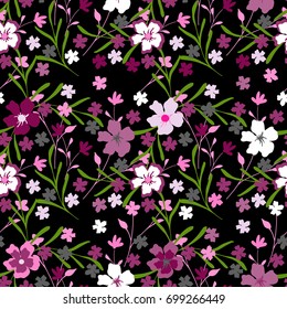 Floral pattern. Seamless flowers texture for fabric, wrapping, textiles.