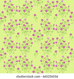 Floral pattern. Seamless flowery background with flowers and leaves for wrapping, textile, wallpaper, paper. 