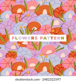 Floral pattern seamless. Pastel blue, pink, purple flowers. Embroidery with floral motifs. Ethnic pattern oriental traditional. Pattern seamless vector illustration. 