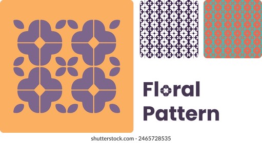 Floral pattern seamless with small diamond leafy shapes with square in middle, flowery silhouettes. Luxury modern texture with halftone effect, randomly scattered shapes. Simple minimal Trendy design