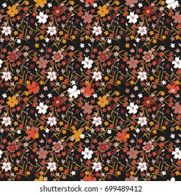 Floral pattern. Seamless small flowers texture for fabric, wrapping, textiles.
