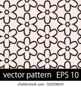 Floral pattern. Seamless vector background