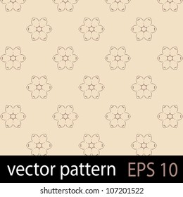 Floral pattern. Seamless vector background