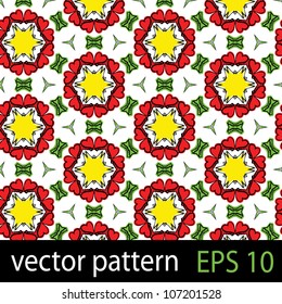 Floral pattern. Seamless vector background