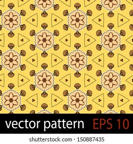 Floral pattern. Seamless vector background