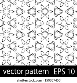 Floral pattern. Seamless vector background