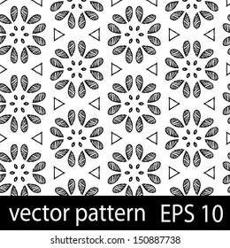 Floral pattern. Seamless vector background