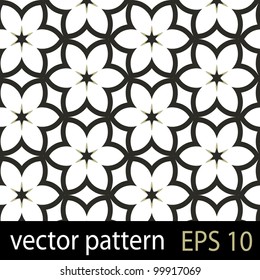  Patrón floral.  Fondo vectorial transparente