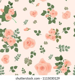 Floral pattern seamless. Vector stock.