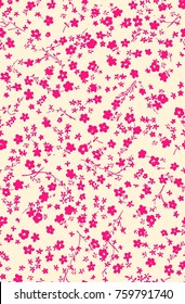 Floral pattern. Seamless vector texture. 