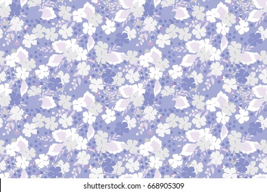 Floral pattern. Seamless wild flowers texture for fabric, wrapping, textiles.
