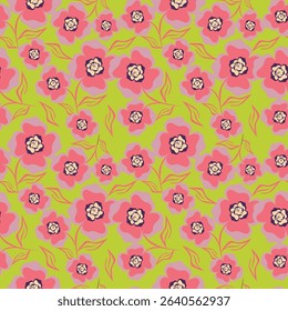 floral pattern, silhouette floral pattern, floral, vector, drawn