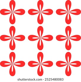 motif floral. fleurs simples abstraites