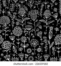 Floral pattern sketch for your design