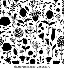 Floral pattern sketch for your design