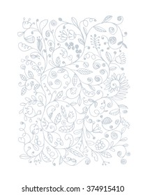 Floral pattern, sketch for your design