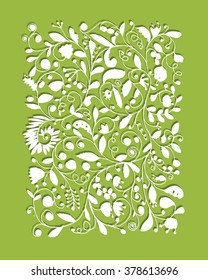 Floral pattern, sketch for your design