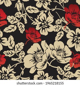 floral pattern in small colorful flowers. Liberty style. Floral seamless background for fashion prints. Ditsy print. Seamless vector texture. Spring bouquet.
