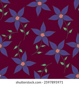 Floral pattern in small flower. Small pretty flowers on dark background. Ditsy print, ditsy style, liberty design.Sweet floral seamless pattern for fashion, wrapping, printing on fabrics and surface