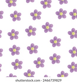 floral pattern with small flowers on a light background