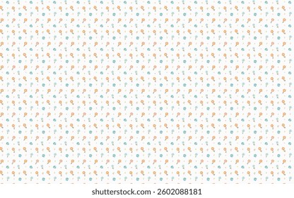 A floral pattern with small flowers scattered evenly
