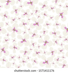 Floral pattern. Small flowers.Seamless vector texture.