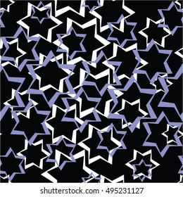 Floral pattern, snowflake, simple, seamless vector background.