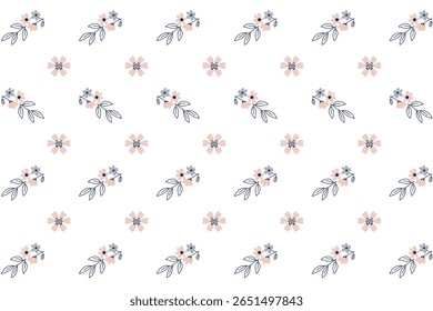 Patrón floral con colores suaves