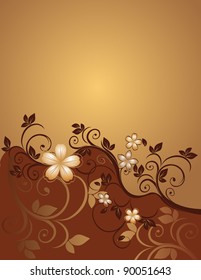 floral pattern with space for text
