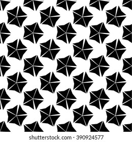 Floral pattern, star, seamless vector background.