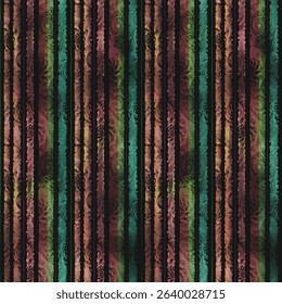 floral pattern stripe for textile