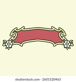 Floral Pattern With Text Space Hand Drawing Illustrator