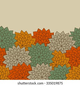 Floral  pattern. Texture with flowers. Decorative border. Ornate floral background can be used for web page background, card, postcard, poster, invitation, textile design, cover, banner, sticker.